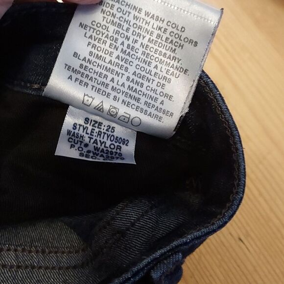 Joe's Jeans Dark Wash bootcut designer denim jeans size 25 - Picture 8 of 9